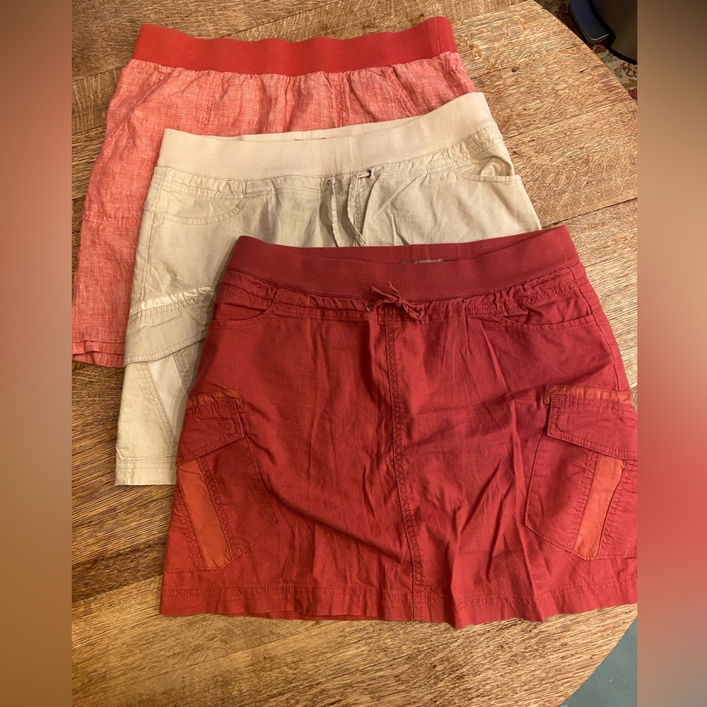 Lot of 3 skirts- prAna and Toad&Co